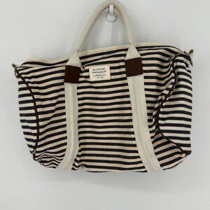 Sloane Ranger Denim Duffel Bag Striped